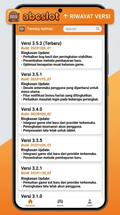 Riwayat Versi abcslot untuk Pengguna Android