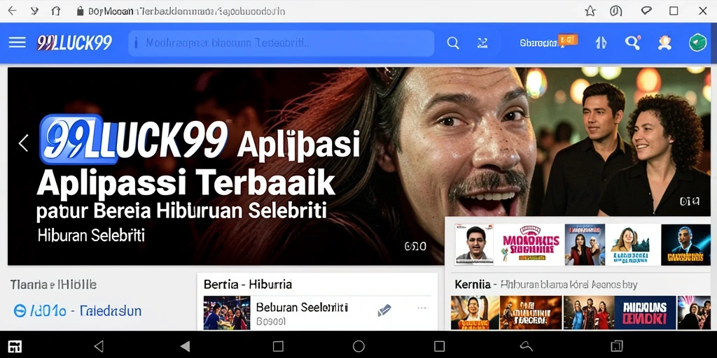 Antarmuka menarik dengan berita terkini seputar selebriti.