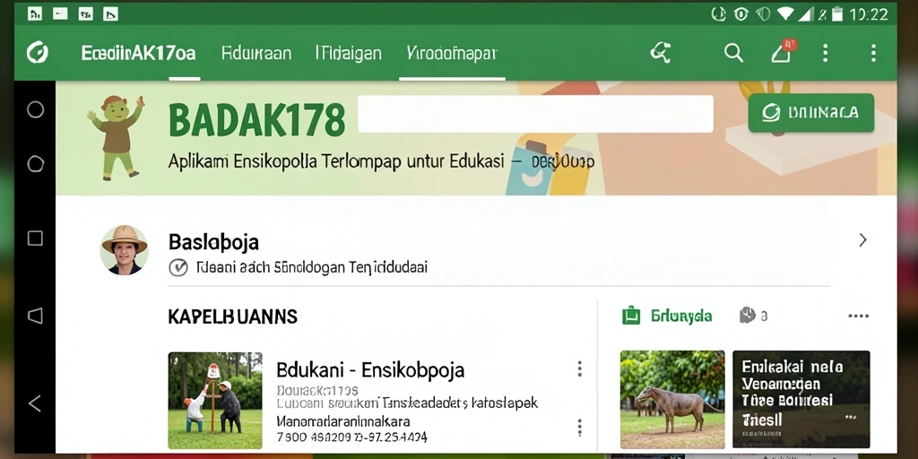 Antarmuka aplikasi BADAK178 yang intuitif dan informatif