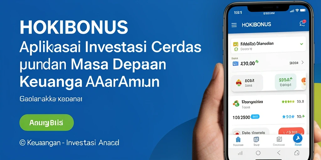 Antarmuka aplikasi HOKIBONUS yang mudah digunakan untuk investasi.