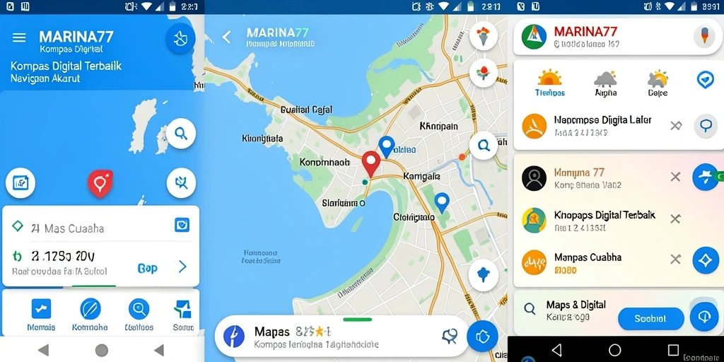 Tampilan antarmuka aplikasi MARINA77 yang user-friendly.