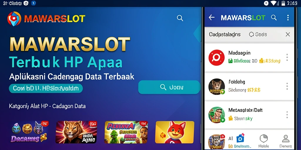Tampilan antarmuka MAWARSLOT yang responsif dan ramah pengguna.